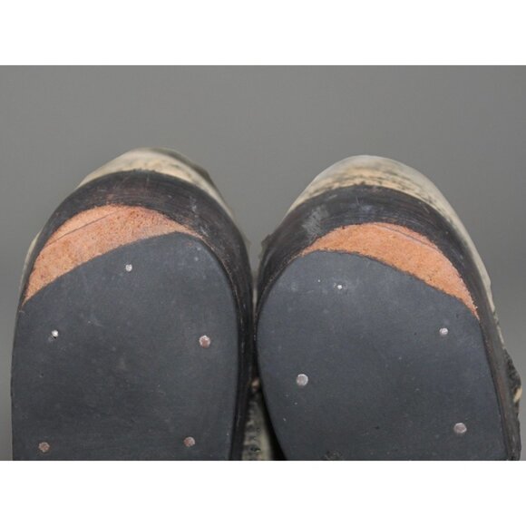 Miz Mooz Carlito Western Boots Sz 7 Gray Tan Distressed Short Cowgirl Booties - Picture 10 of 13